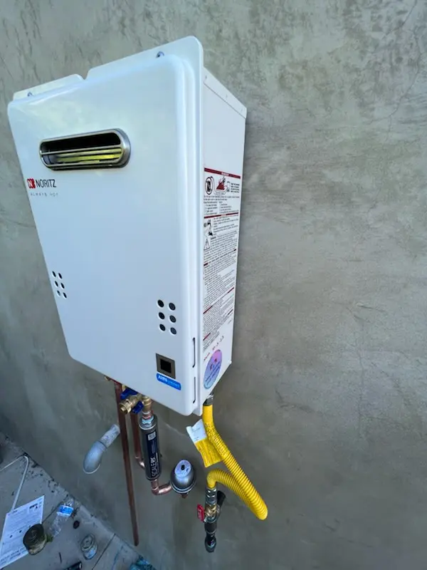 Tankless water heater installation for South of Conant homes